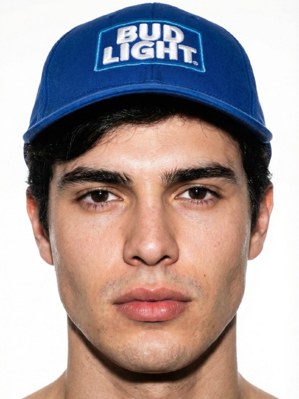 BUD LIGHT BLUE BASEBALL CAP HAT ADJUSTABLE MEN'S